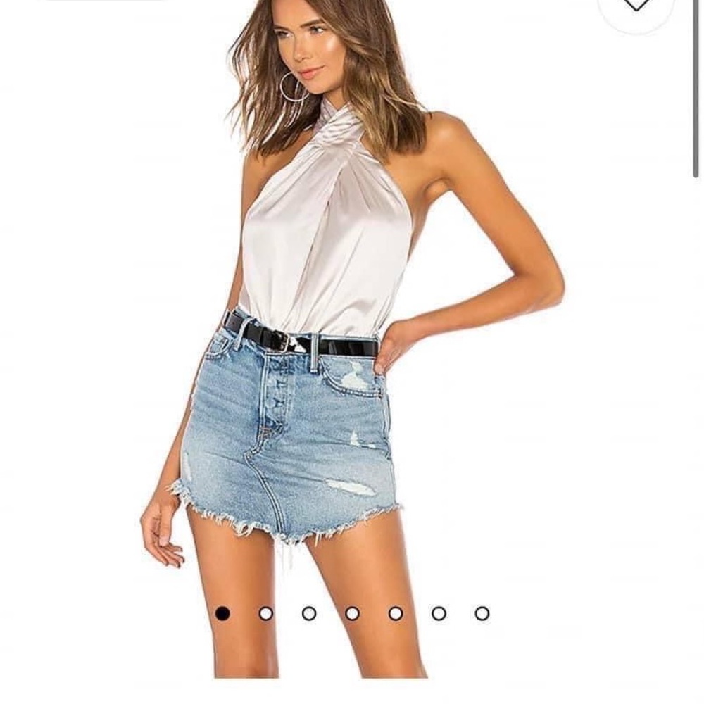 REVOLVE White Halter Tank Top
